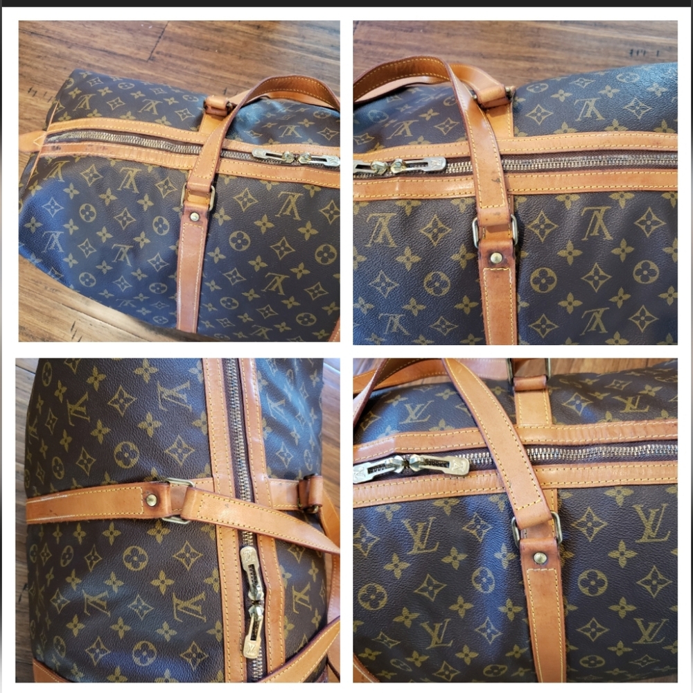💖100% Authentic Vintage LOUIS VUITTON Monogram Sac Souple 55 *FREE Tag/Lock/Key - Picture 8 of 16